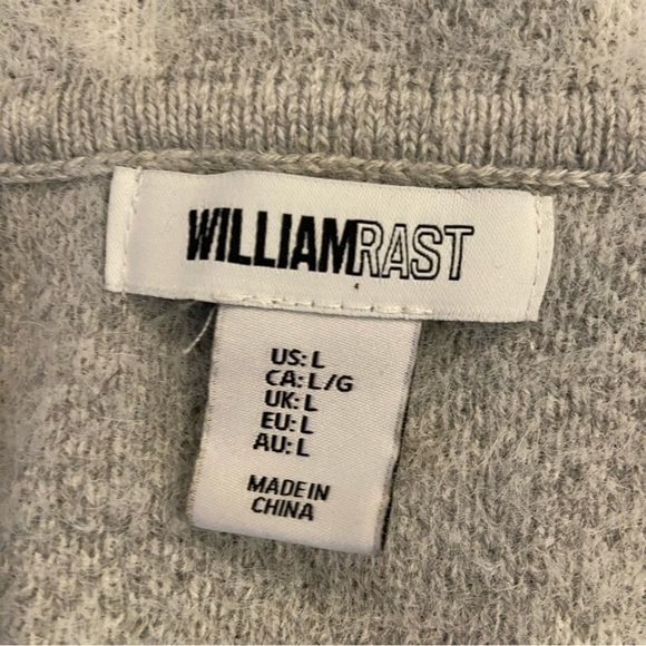 WILLIAM RAST Plaid Shacket Cozy Sweater Jacket Large - Picture 6 of 7